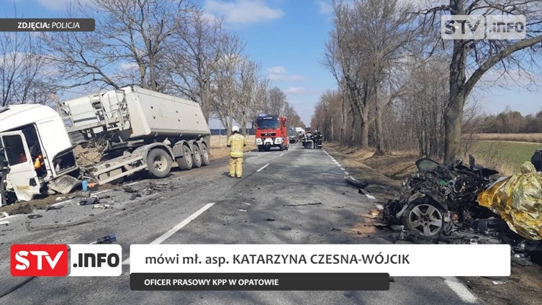 Tragiczny wypadek na DK79 w Wólce Lipowej. 36-latek poniósł śmierć na miejscu