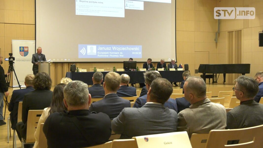 Ostre słowa w stronę komisarza Janusza Wojciechowskiego. Delegacja rolników ze Świętokrzyskiego na posiedzeniu sejmiku