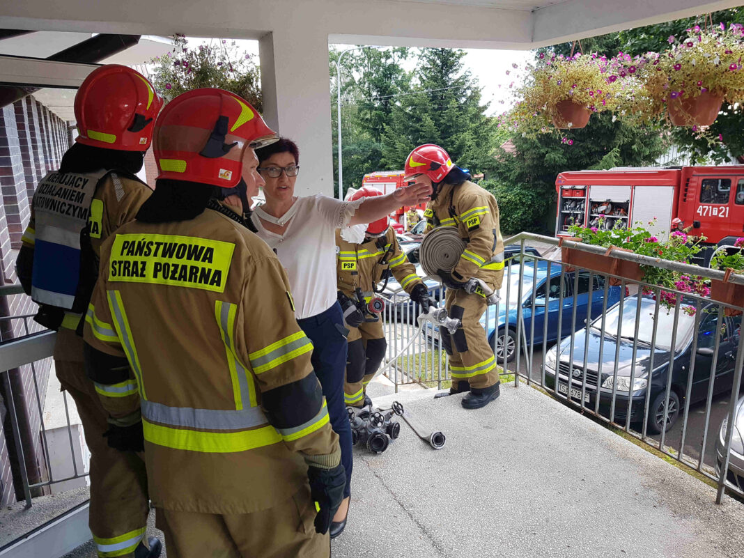 Strażacy ćwiczyli w Domu Pomocy Społecznej
