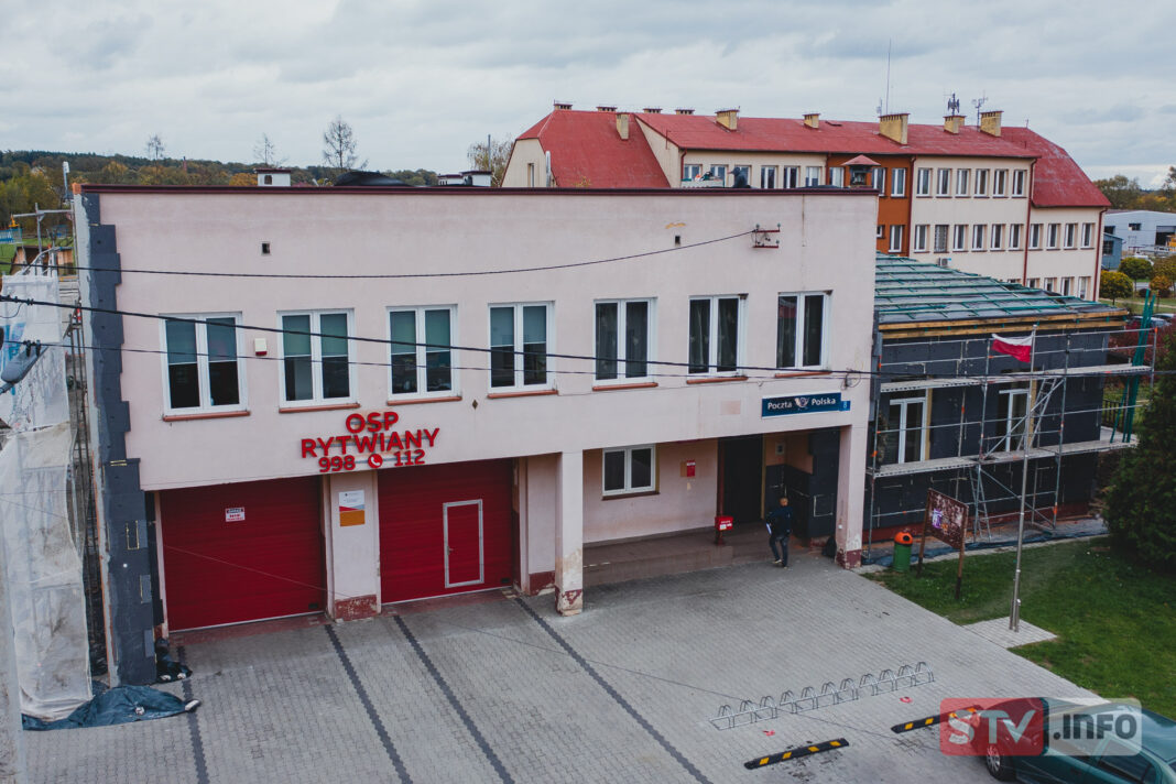 Trwa termomodernizacja strażnicy w Rytwianach. Siedziba druhów będzie tańsza w utrzymaniu