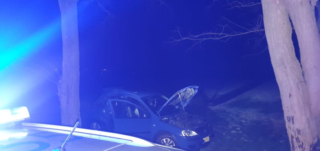 W Grochocicach samochód uderzył w drzewo. 6-letnie dziecko trafiło do szpitala