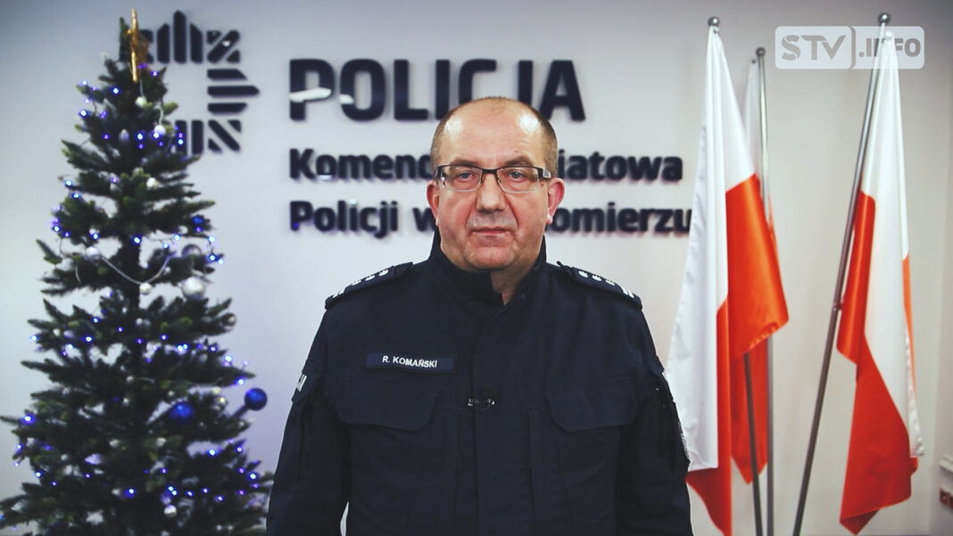 ŻYCZENIA ŚWIĄTECZNE insp. RYSZARDA KOMAŃSKIEGO KOMENDANTA POWIATOWEGO POLICJI W SANDOMIERZU