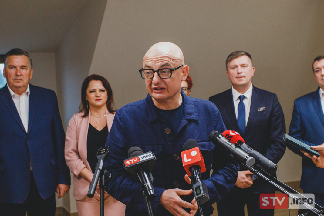 Wicemarszałek Michał Kamiński w Opatowie poparł kandydatów Trzeciej Drogi