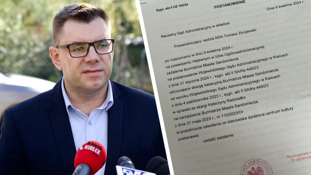 Marcin Marzec przegrał z Katarzyną Radziwiłko w NSA. Ile kosztują błędne decyzje Burmistrza Sandomierza?