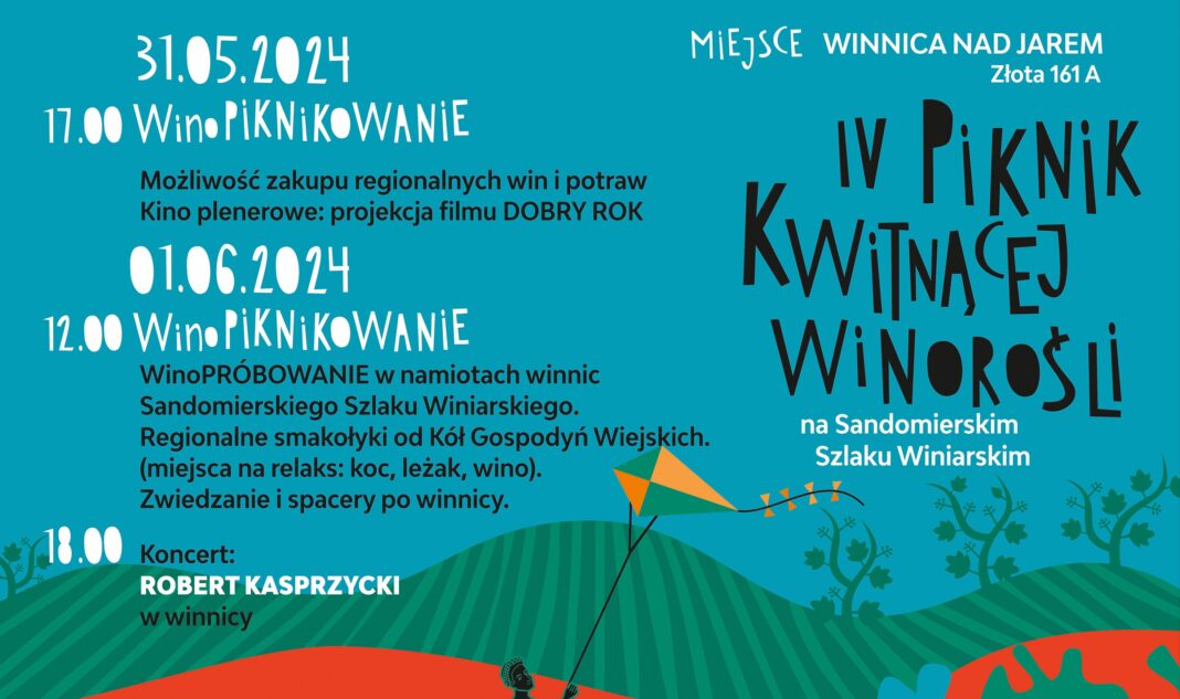 Piknik Kwitnącej Winorośli rusza już w najbliższy piątek. Dwa dni atrakcji w Złotej