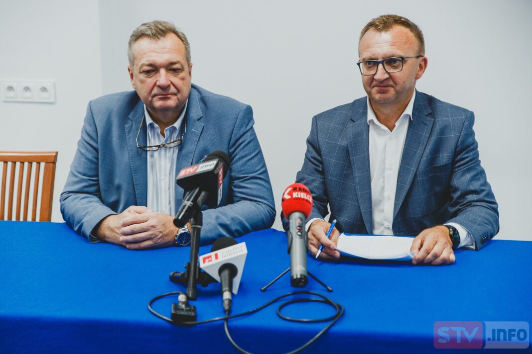 Konferencja starosty i dyrektora szpitala w Sandomierzu. Będą inwestycje i zakupy