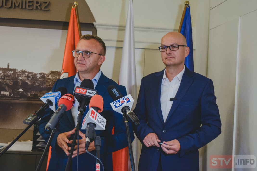 Konferencja burmistrza miasta i starosty sandomierskiego, dożynki powiatowe i inwestycje w mieście