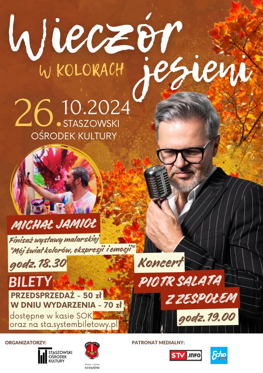 Wieczór w kolorach jesieni w Staszowie. Będzie finisaż i koncert