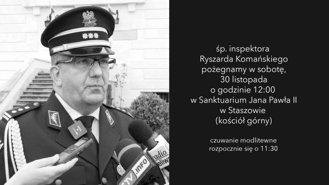 W sobotę pożegnamy inspektora Ryszarda Komańskiego