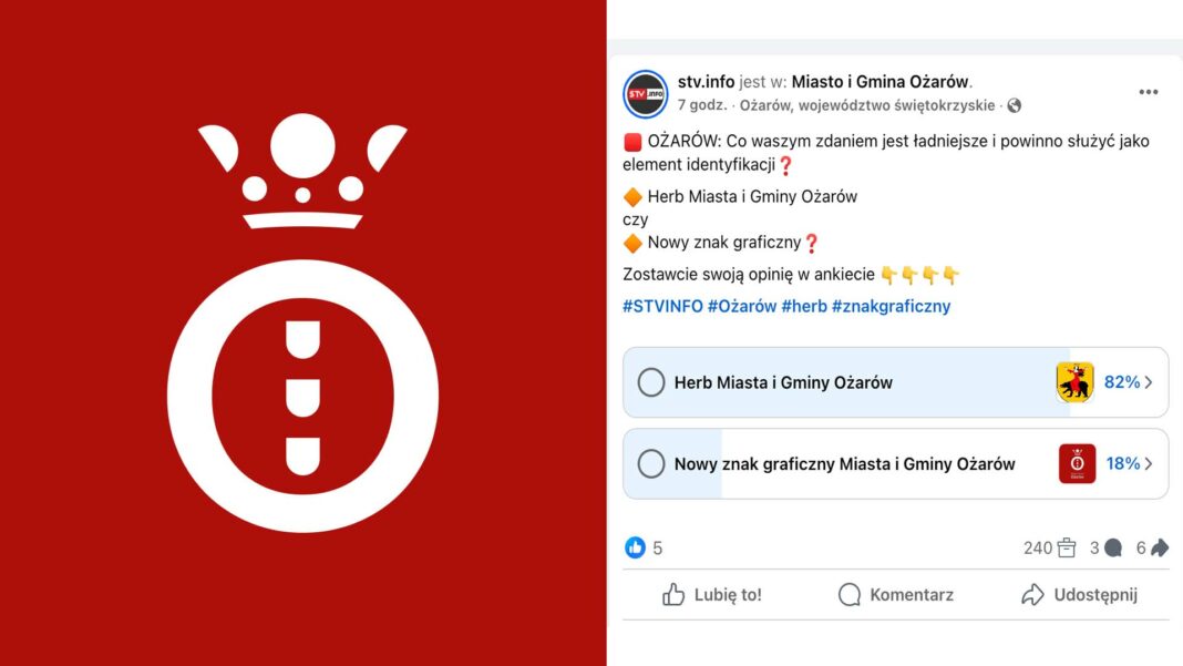 Nowe logo Ożarowa nie podoba się internautom
