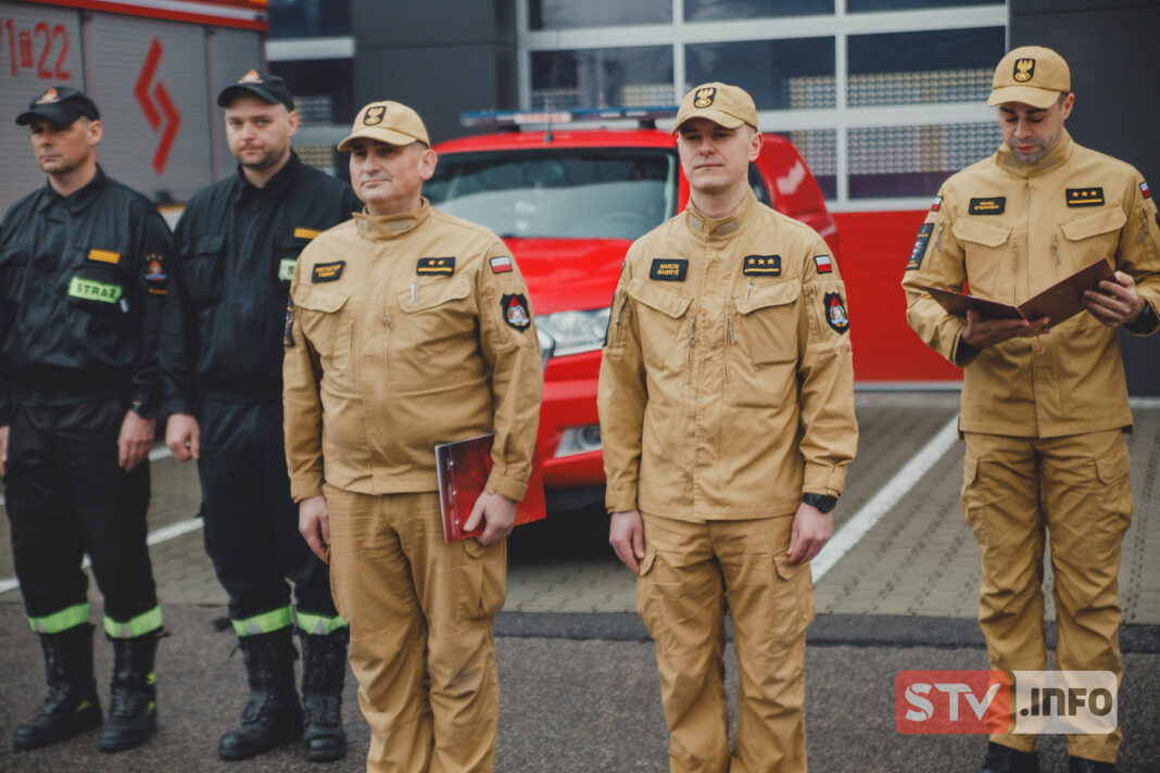 Marcin Gawryś zastąpił Krzysztofa Tabakę. Zmiana u sandomierskich strażaków