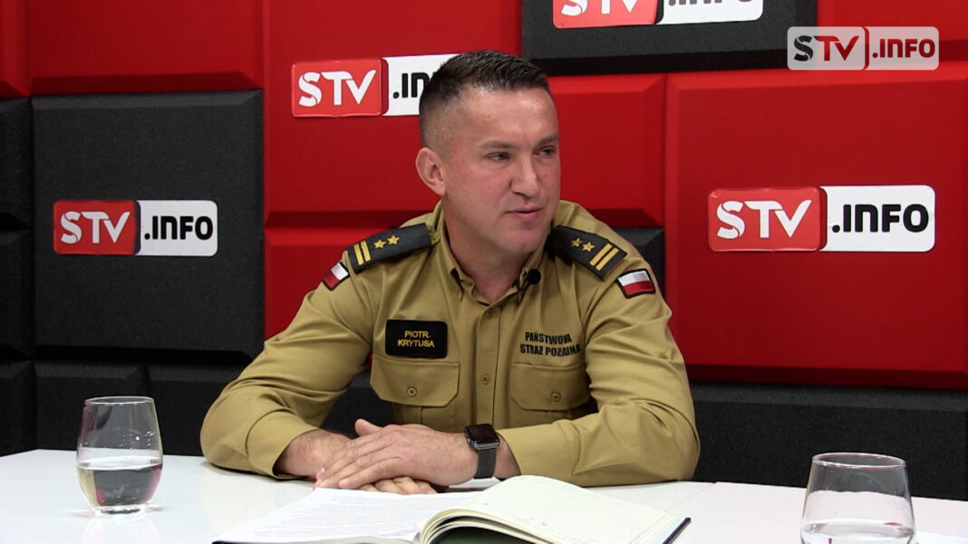 #infoTEMAT. Piotr Krytusa: Straż pożarna w Sandomierzu jest dobrze wyposażona i ma bardzo dobrą kadrę