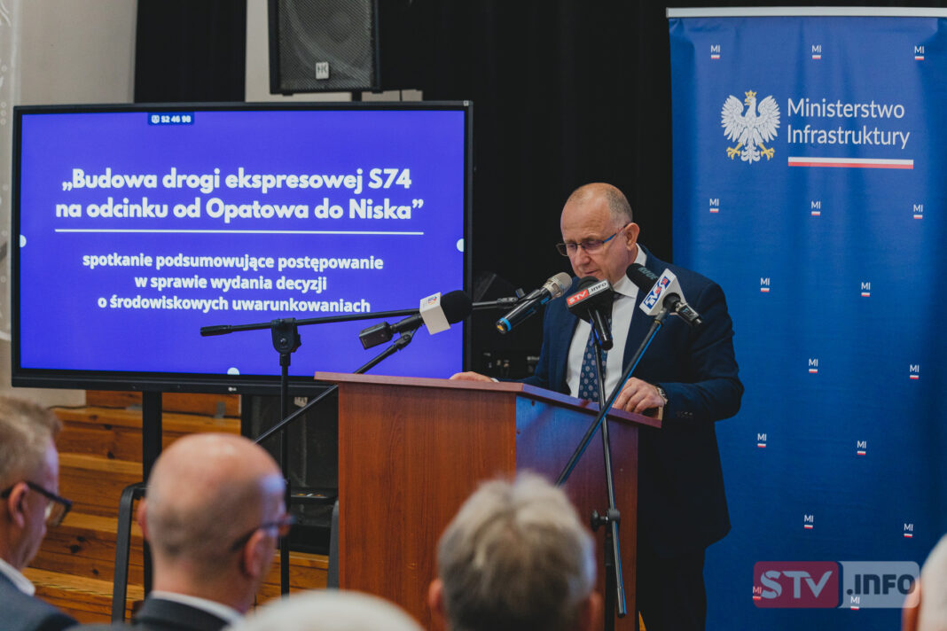 RDOŚ wydał decyzję w sprawie S74 Opatów – Nisko. Zobacz zapis konferencji