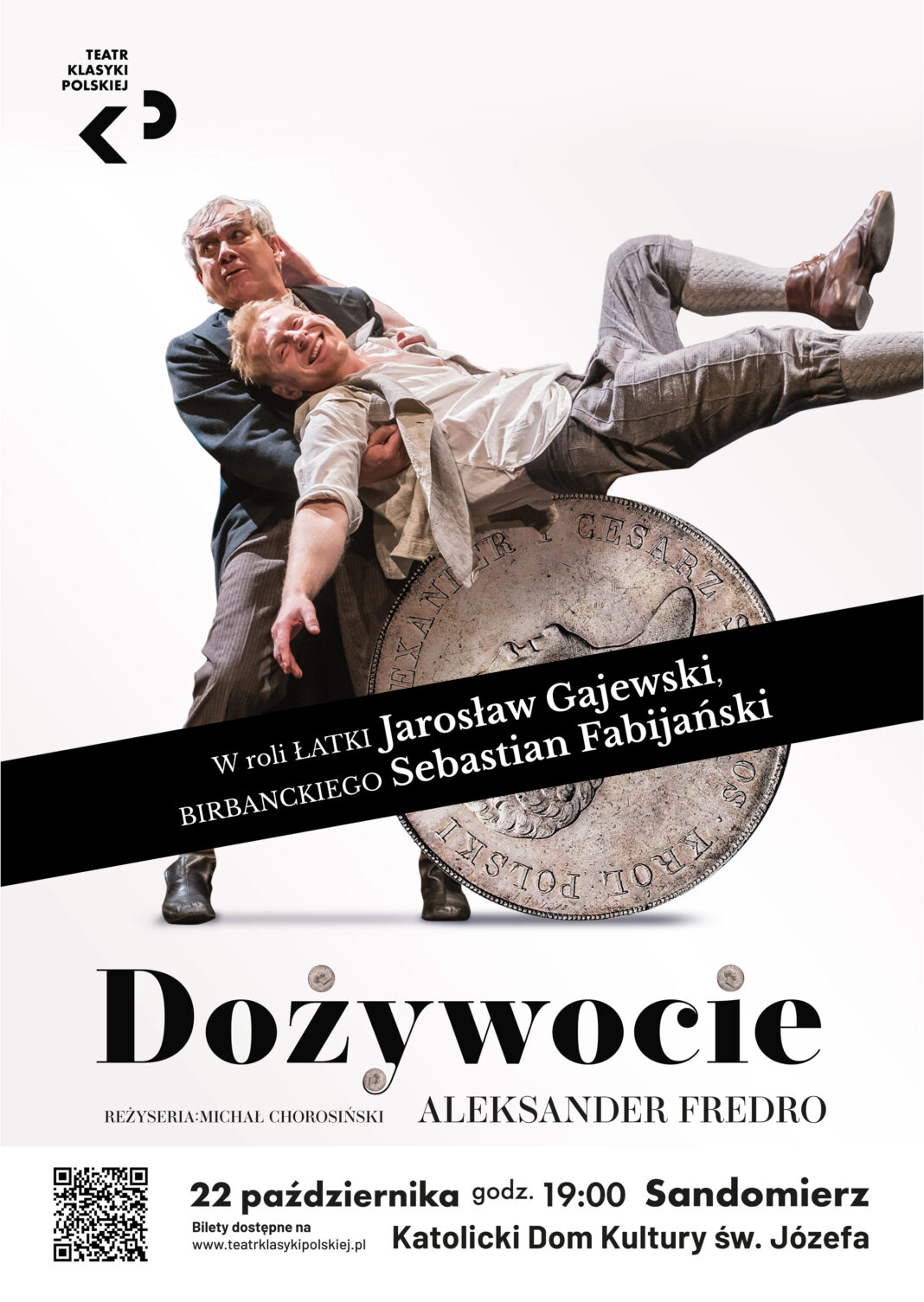 „Dożywocie” Aleksandra Fredry w Sandomierzu. Na scenie Sebastian Fabijański i Jarosław Gajewski