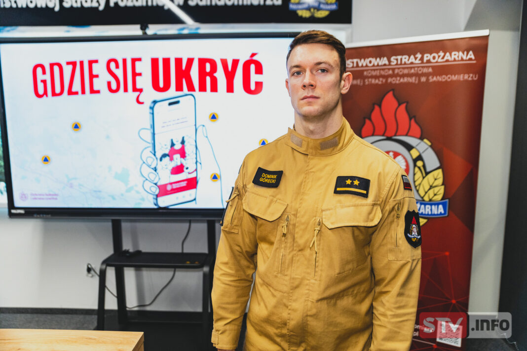 Strażacy z Sandomierza apelują o zainstalowanie aplikacji „Gdzie się ukryć”